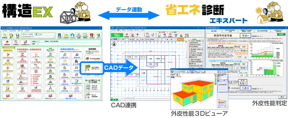 ホームズ君「省エネ診断」とのデータ連携機能